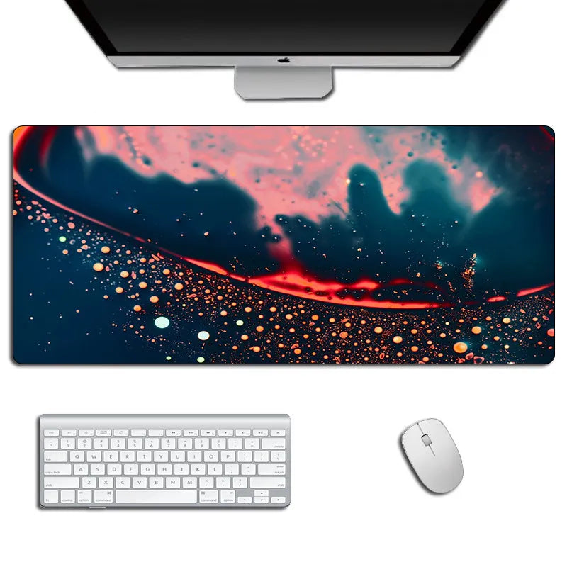LumenRig Gaming Mouse Pad — Tech-Pattern Desk Mat