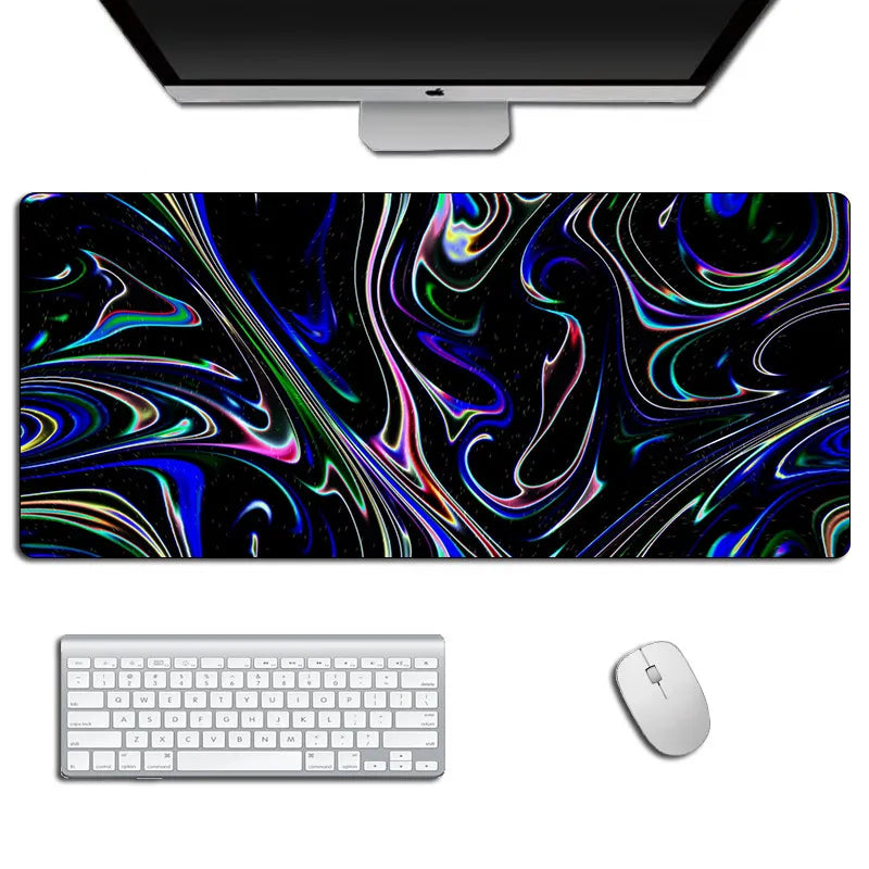 LumenRig Gaming Mouse Pad — Tech-Pattern Desk Mat