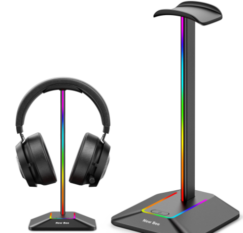LumenRig RGB Headset Stand — Dual USB Hub