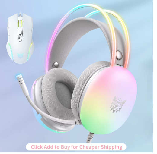 LumenRig RGB Gaming Headset — Surround Sound + Mic