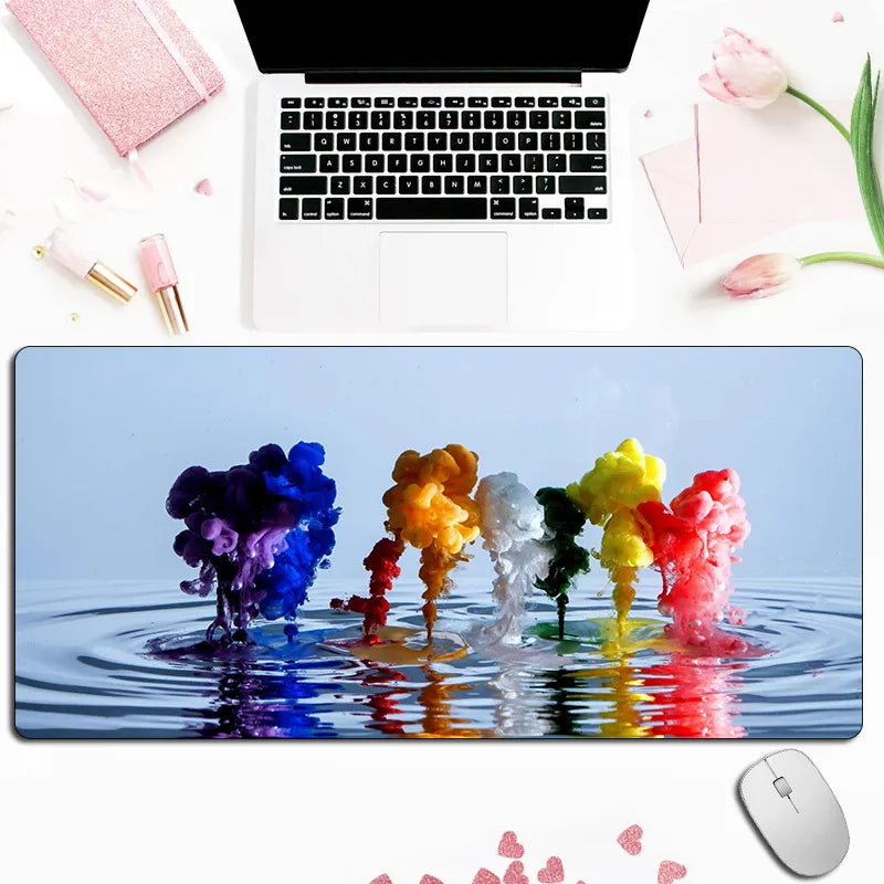 LumenRig Gaming Mouse Pad — Tech-Pattern Desk Mat