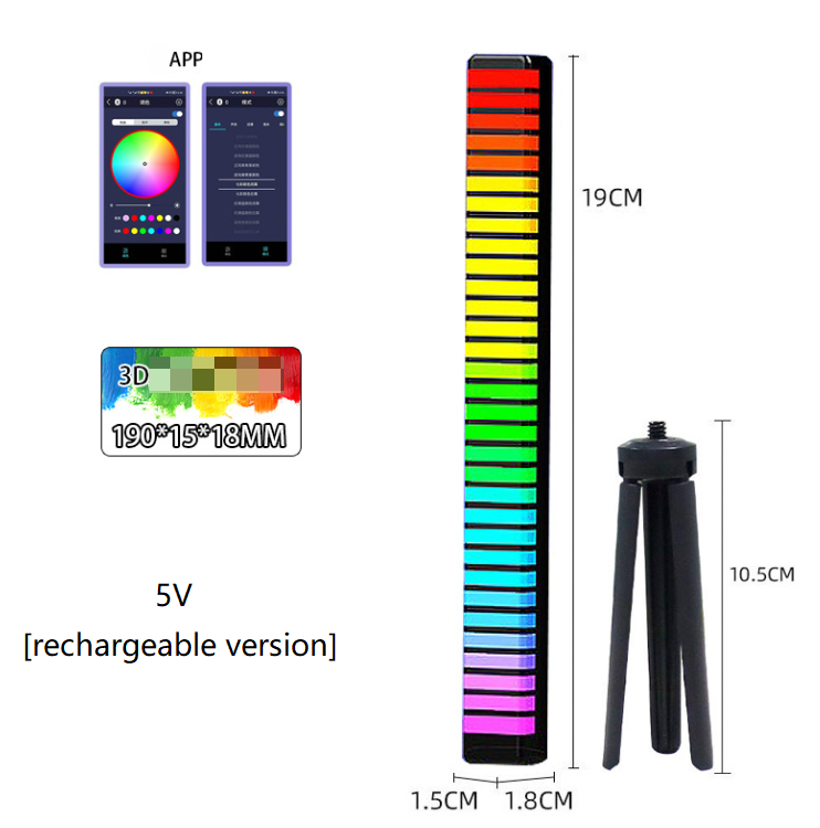 LumenRig Pulse Bar — Sound-Reactive RGB Light Bar