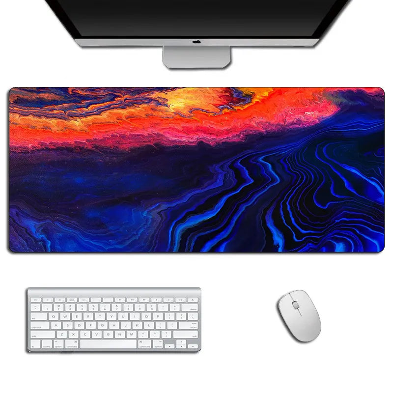 LumenRig Gaming Mouse Pad — Tech-Pattern Desk Mat