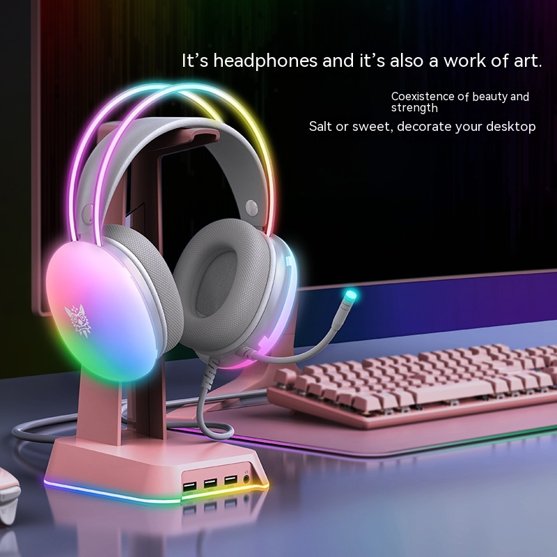 LumenRig RGB Gaming Headset — Surround Sound + Mic