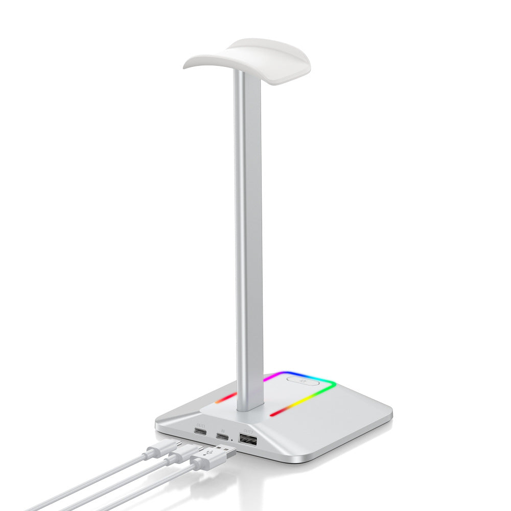 LumenRig RGB Headset Stand — Dual USB Hub