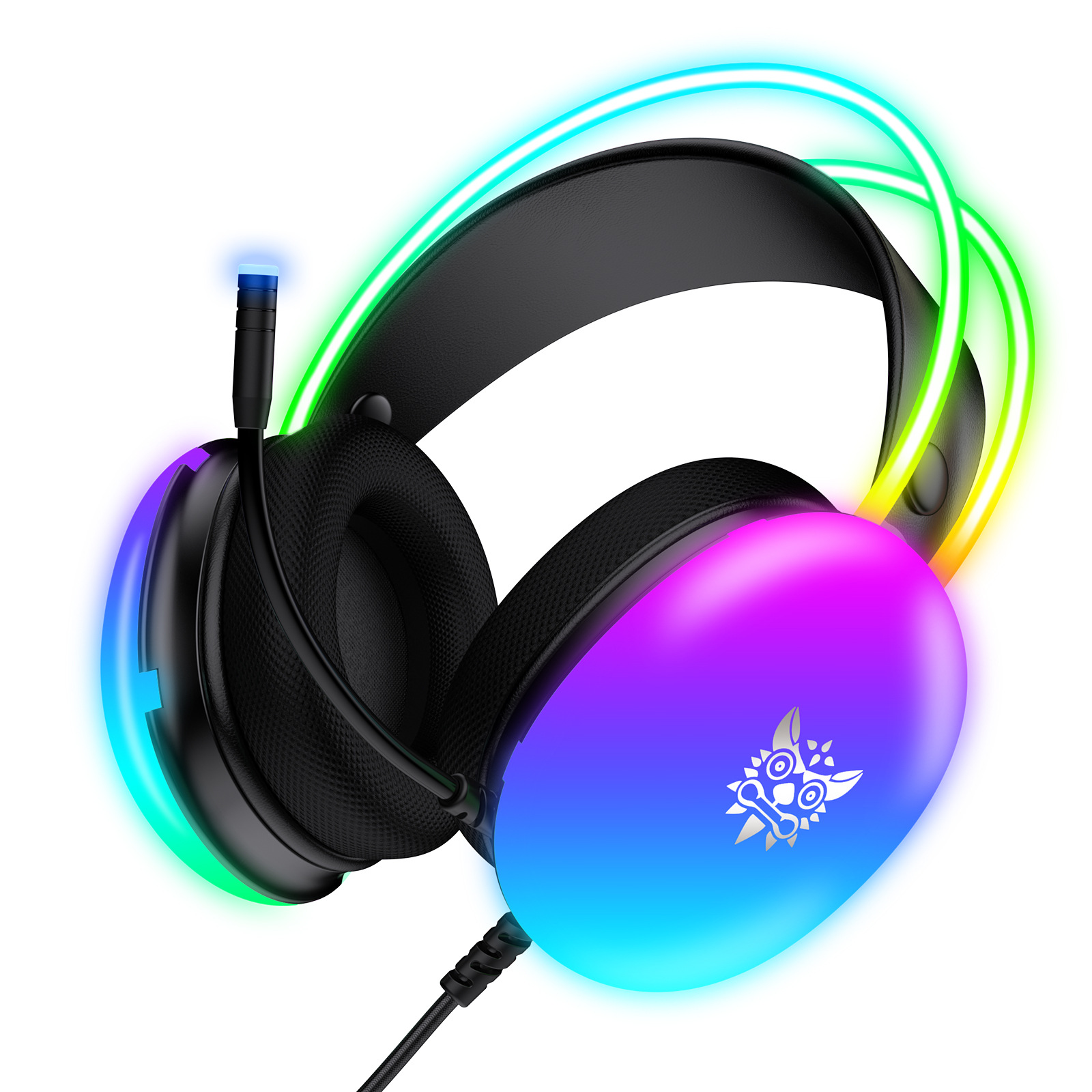 LumenRig RGB Gaming Headset — Surround Sound + Mic