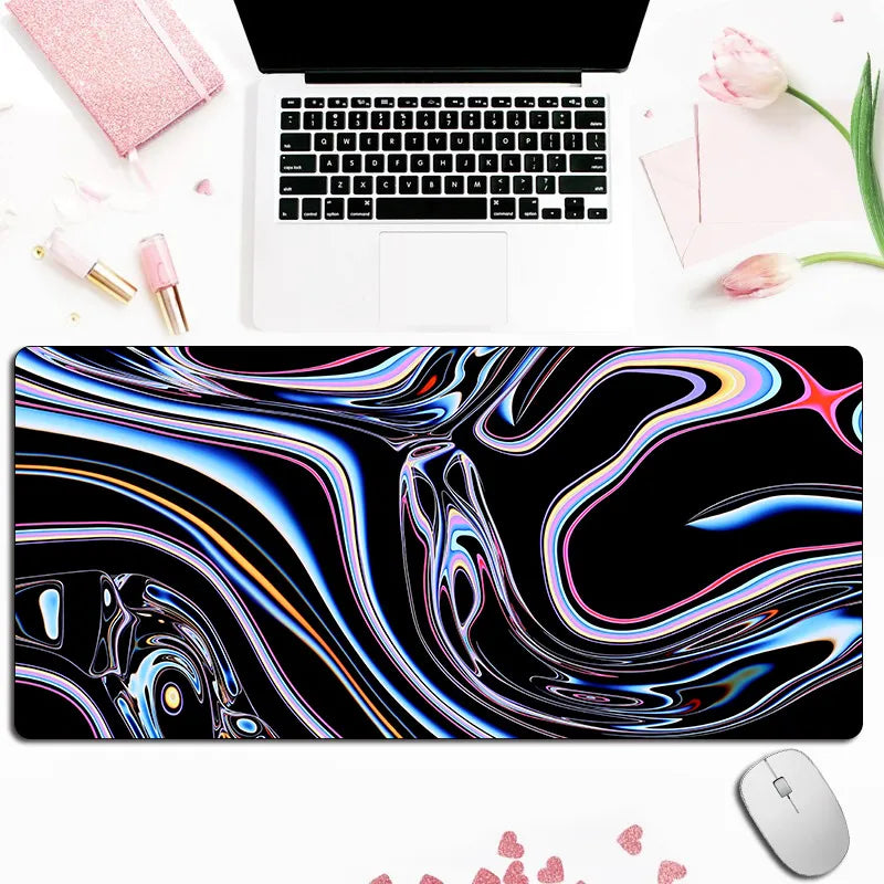LumenRig Gaming Mouse Pad — Tech-Pattern Desk Mat