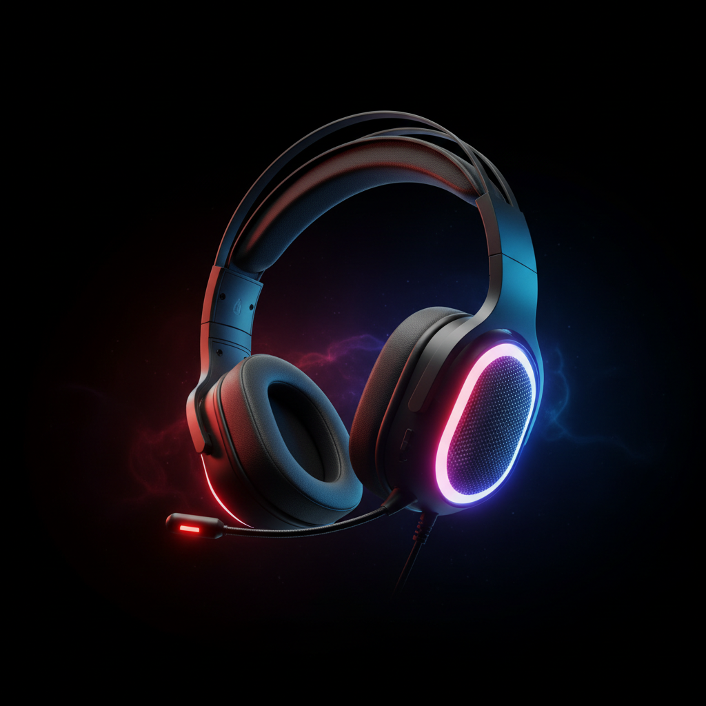 LumenRig RGB Gaming Headset — Surround Sound + Mic